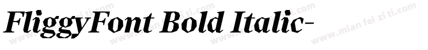 FliggyFont Bold Italic字体转换